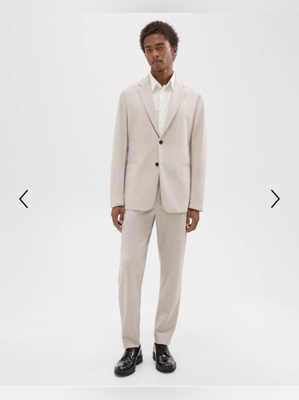 Theory Men's Clinton Blazer 40 Curtis Pants 32 in Precision Ponte Putty